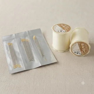 loose beading needle and thread